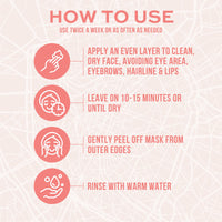 Freeman Exotic Blends French Pink Clay Peel-Off Face Mask, Pore Clearing Facial Mask, Detoxifies & Removes Impurities, Clean Skincare, For Normal & Combination Skin, 6 fl. oz./175 ml. Tube