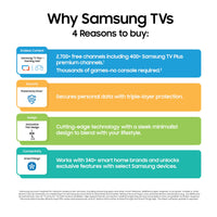 Samsung 43-Inch Class Crystal UHD U8000F 4K Smart TV (2025 Model) Endless Free Content, Processor, MetalStream Design, Knox Security, Alexa Built-in