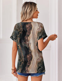 Zeagoo Womens Summer Tops Dressy Cute Short Sleeve Shirts V Neck Blouses Business Casual Work Tee 2026