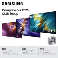 Samsung 65-Inch Class OLED S90F 4K Smart TV (2025 Model) NQ4 AI Gen3 Processor Upscaling Pro HDR +, Motion Xcelerator 144Hz, Vision Alexa Built-in