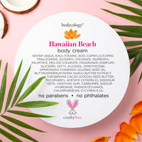 Bodycology Shea Butter Body Cream, Hawaiian Beach, 8 oz
