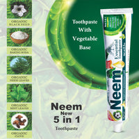 Neem Essential Toothpaste New 5 in 1 100% Fluoride Free
