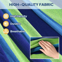 ANYOO Cotton Hammock Portable Camping Hammocks for Hanging Sturdy Garden Comfortable Fabric Hammock with Tree Straps Up to 660lbs with Travel Bag for Camping Outdoor/Indoor Patio Backyard