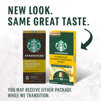 Starbucks by Nespresso Original Line Blonde Roast Espresso 50-count Espresso Pods