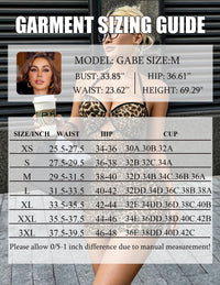 ADOME Sexy Lingerie for Women Mesh Babydoll Lingerie Halter Chemise Sheer Ruched Bodycon Sexy Chain Mini Dress Leopard Print L