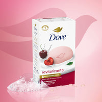 Dove Revitalizing Beauty Bar Soap 6 Count, Cherry & Chia Milk, 3.75 oz I Moisturizing beauty bar with cherry and chia milk for refreshed, soft and healthy-looking skin
