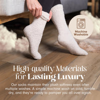 Unboxme Gifts Ultra-Luxe Cloud Socks for Women and Men - Warm, Super Soft, Cozy Everyday Sleep Socks