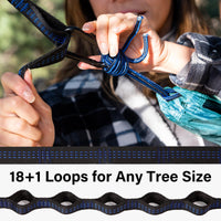 Kootek Camping Hammock 400 lbs Capacity, Portable Hammocks with Tree Straps & Attached Carry Bag, Camping Essentials Gear, Perfect for Outside Indoor Hiking Beach Backpack Travel