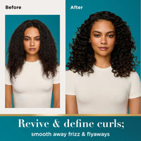OGX Argan Oil of Morocco Curl-Defining Styling Cream, Anti-Frizz Curl Cream for Curly Hair & All Textures, Cold-Pressed Argan Oil, Paraben-Free, Sulfate-Free Surfactants, Curly Hair Products, 6 oz