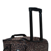 Rockland 22" Polyester Rolling Duffel Bag, Leopard