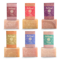 Bali Soap - Natural Handmade Soap Gift Set, 6 Bars, Plant Based Cold Process