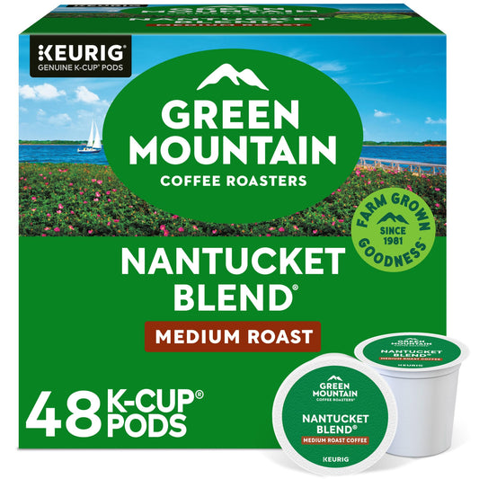 Green Mountain Coffee Roasters Nantucket Blend, Single-Serve Keurig K-Cup Pods, Medium Roast Coffee Pods, 48 Count