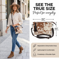 Trec Tech Western Crossbody bag for Women Hair-On Cowhide Purse