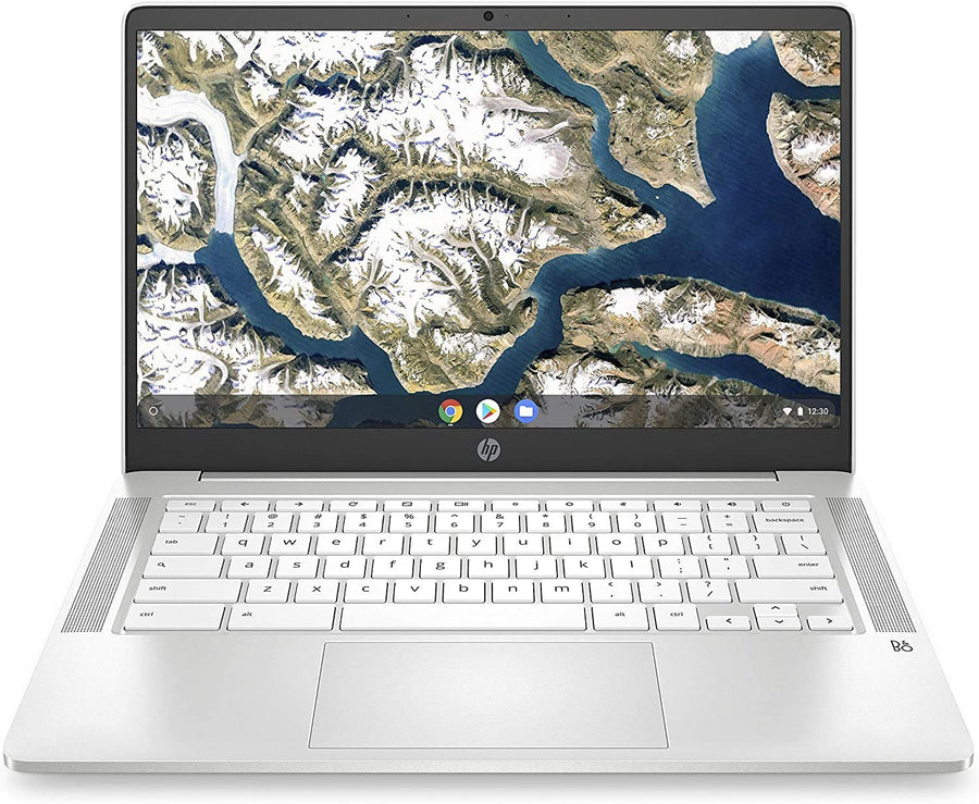 HP Chromebook 14-inch HD Laptop, Intel Celeron N4000, 4 GB RAM, 32 GB eMMC, Chrome (14a-na0020nr, Ceramic White)