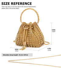 Sweetovo Sparkly Rhinestone Clutch Purse, Diamond Evening Bag with Chain