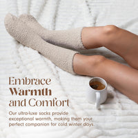 Unboxme Gifts Ultra-Luxe Cloud Socks for Women and Men - Warm, Super Soft, Cozy Everyday Sleep Socks