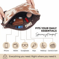 Trec Tech Western Crossbody bag for Women Hair-On Cowhide Purse