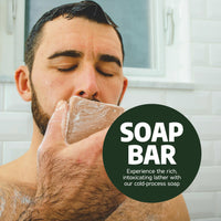 Dr. Squatch Natural Men’s Bar Soap - Cold Process Body Soap Bar with Natural Oils - Gifts for Men - Coconut Castaway, Wood Barrel Bourbon, Fresh Falls, Birchwood Breeze & Coastal Mist (5 oz, 5-Pack)