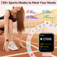 Smart Watches for Women, 1.85" HD Smartwatch Compatible iPhone/Samsung/Android (Answer/Make), Fitness Tracker with Heart Rate/Sleep/SpO2 Monitor, Smart Watch 3ATM Waterproof, 120+ Sport Modes, Alexa