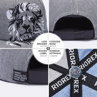 RIOREX Flat Baseball caps 3D Embroidery Hip hop Cap Adjustable Strapback Mens caps Cool 1707B005 (Black)