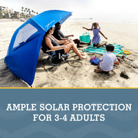 Sport-Brella Super-Brella UPF 50+ Sun & Rain Canopy Umbrella – 8-Foot Beach, Sports & Camping Shelter