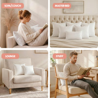 Utopia Bedding 18x18 Pillow Inserts, Set of 2, White – Indoor Decorative Throw Pillows for Bed, Sofa & Couch – Soft, Supportive & Fluffy Cushion Inserts