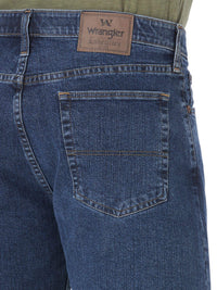 Wrangler Authentics Men's Comfort Flex Waistband Short, Dark Stonewash, 36