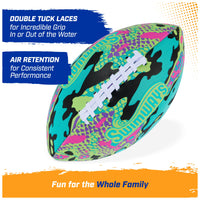 SwimWays Hydro Waterproof Football for Outdoor and Pool Games; Ages 5+