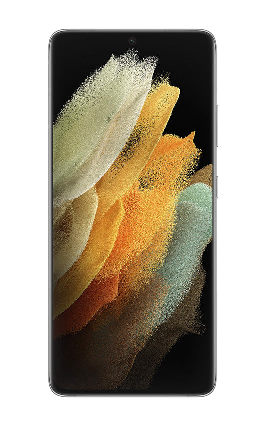 SAMSUNG Galaxy S21 Ultra 5G Factory Unlocked Android Cell Phone 128GB US Version Smartphone Pro-Grade Camera 8K Video 108MP High Res, Phantom Silver