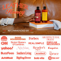 Leather Honey Cleaner and Conditioner Bundle with 16oz Spray Cleaner with UV Protectant and 8oz Conditioner